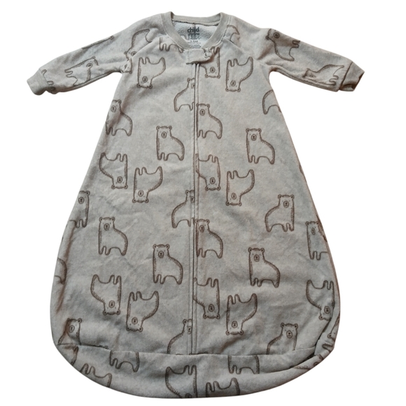#0363 Baby Carter's Child Of Mine Sleeping Bag Romper Size 3-6M - Picture 1 of 9
